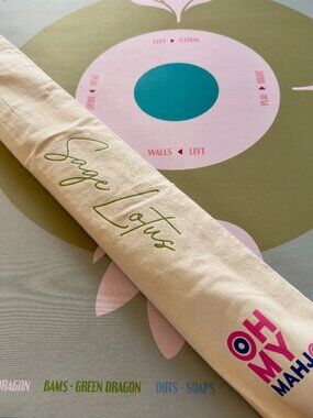 Oh My Mahjong Sage Lotus Mahjong Mat Neoprene